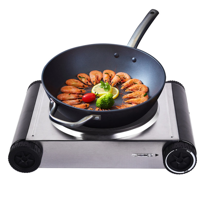 Elecwish Portable 12" Electric Cooktop with 1 Burner Wayfair